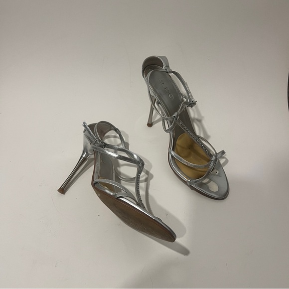 👠✨Silver High Heels with jewels, Size 38 - Picture 7 of 14